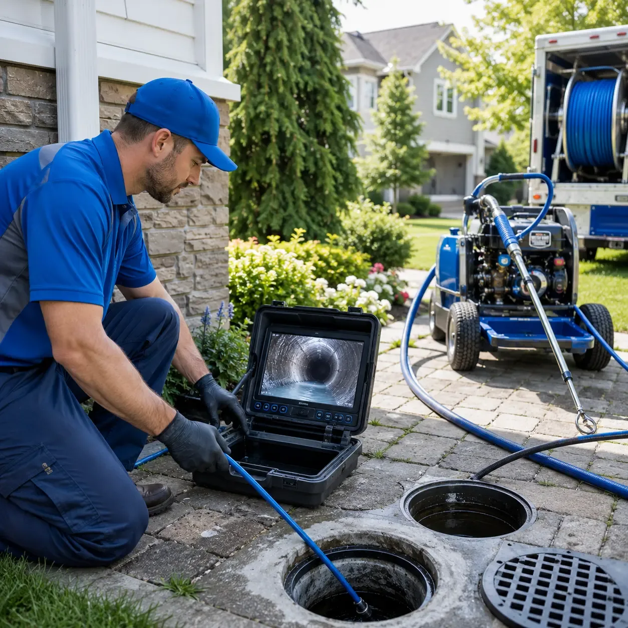 Outdoor drain cleaning professionals serving Laneview, VA