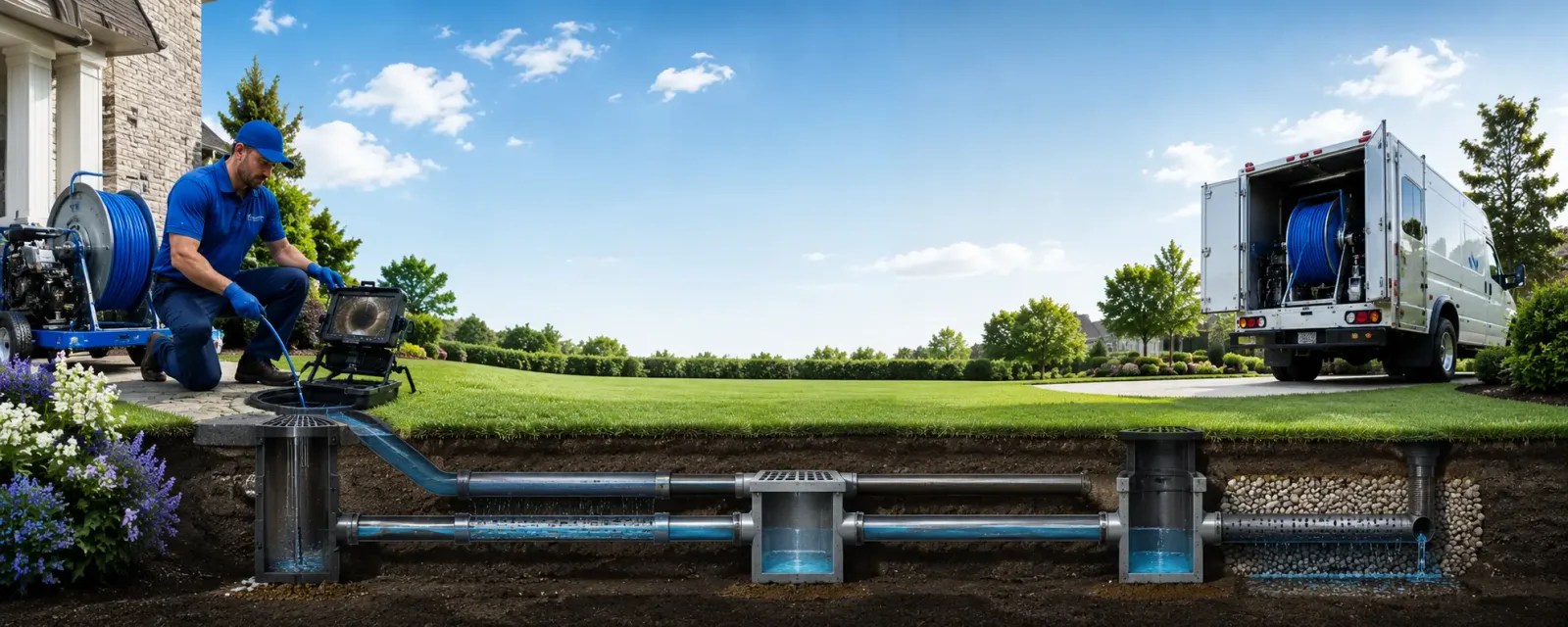 Outdoor drain cleaning information for Laneview, VA